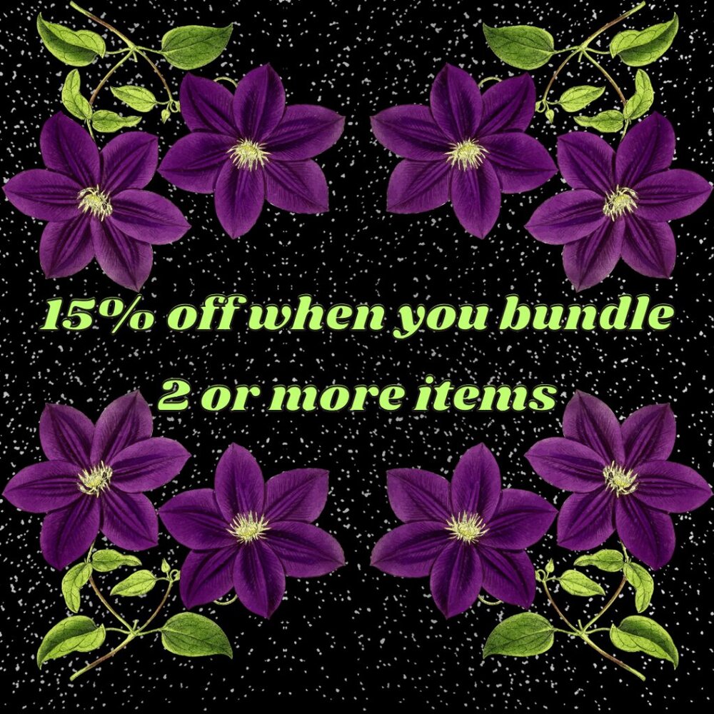 BUNDLE 2 Or More Get 15% OFF - AUTOMATICALLY added to bundle price